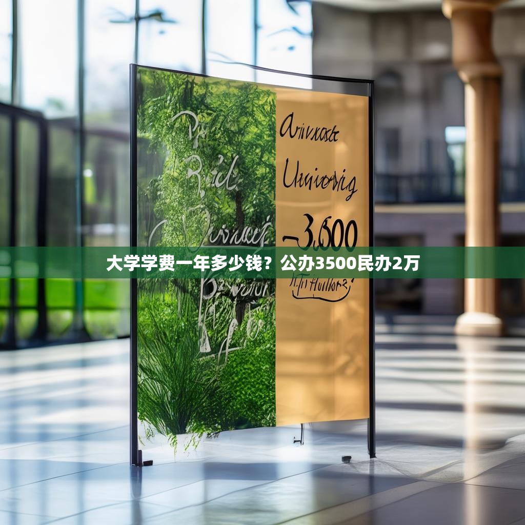 大学学费一年多少钱？公办3500民办2万
